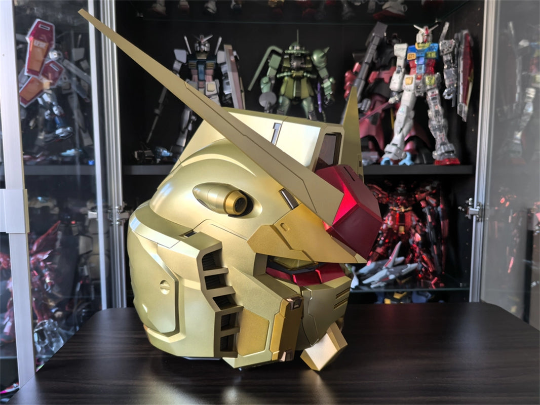 BN HEAD Collection RX-78-2 Gundam Gold Color Version Helmet With LED Light New