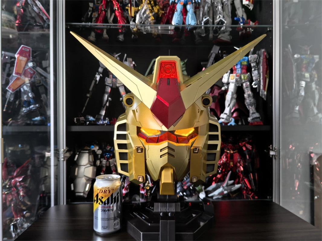 BN HEAD Collection RX-78-2 Gundam Gold Color Version Helmet With LED Light New