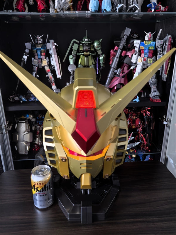 BN HEAD Collection RX-78-2 Gundam Gold Color Version Helmet With LED Light New