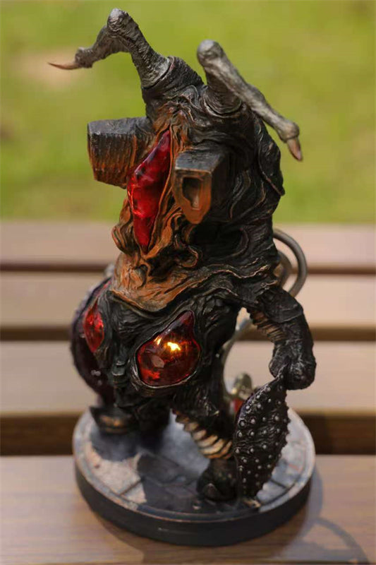 Monster Studio Ultraman Hyper Zetton Customized Painted Model Statue With LED