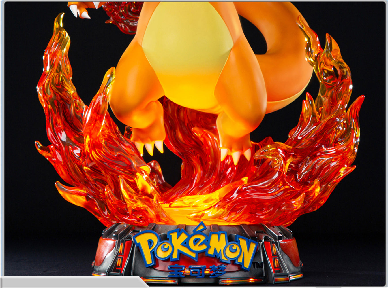 UNiQUE ART Charizard With LED Big Scale Limited Statue Genuine Model New Stock