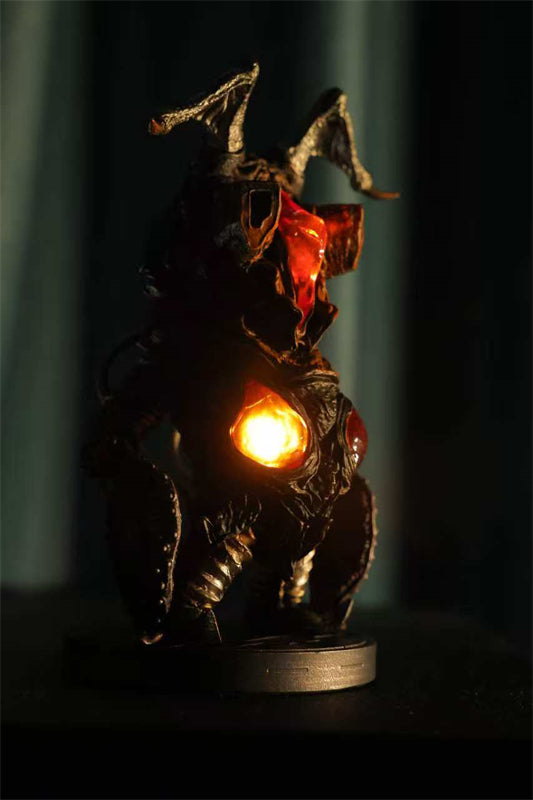 Monster Studio Ultraman Hyper Zetton Customized Painted Model Statue With LED