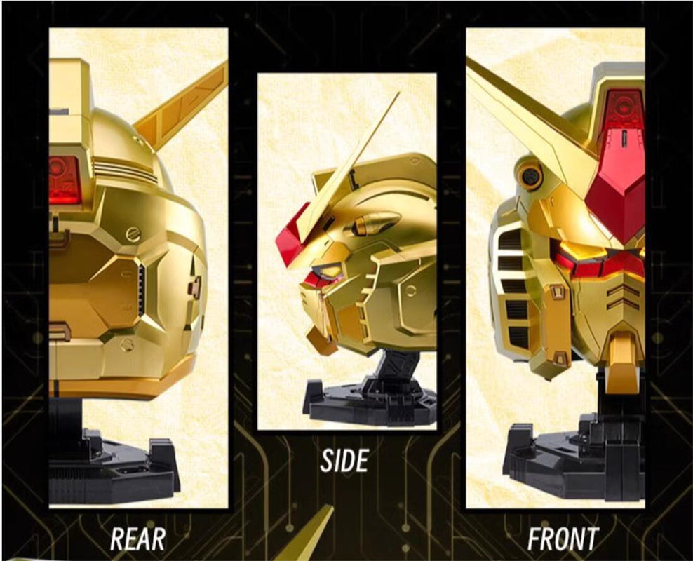 BN HEAD Collection RX-78-2 Gundam Gold Color Version Helmet With LED Light New