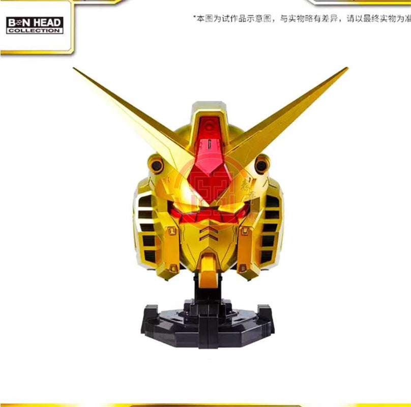 BN HEAD Collection RX-78-2 Gundam Gold Color Version Helmet With LED Light New