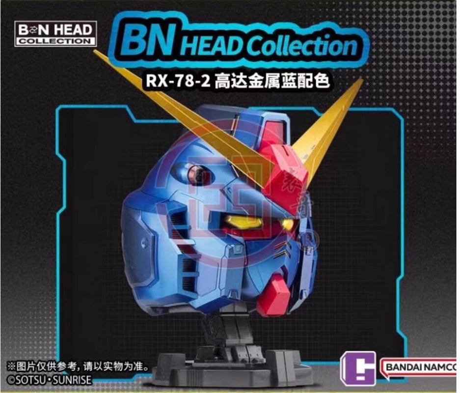 BN HEAD Collection Metallic Blue Ver. Freedom Gundam Helmet With LED Light New