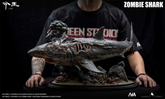 Queen Studios 1/10 Zombie Shark Life Series Animal Statue Model GK New In Stock