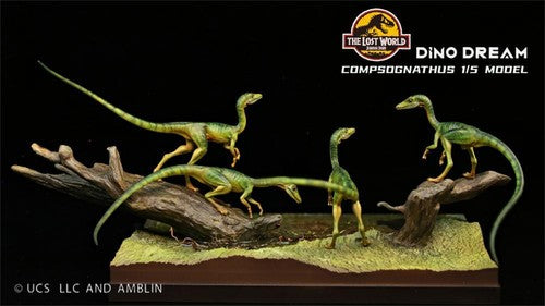 DINO DREAM Compsognathus 1/5th Jurassic World Dinosaur Figure GK Model New Stock