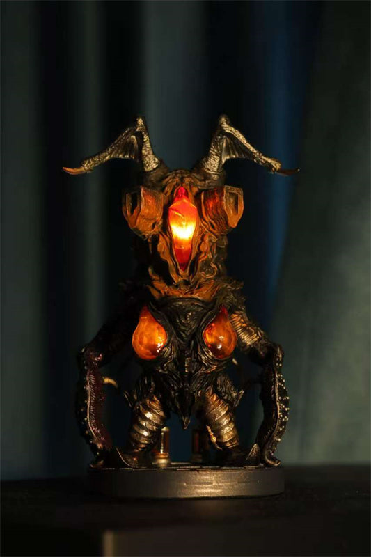 Monster Studio Ultraman Hyper Zetton Customized Painted Model Statue With LED