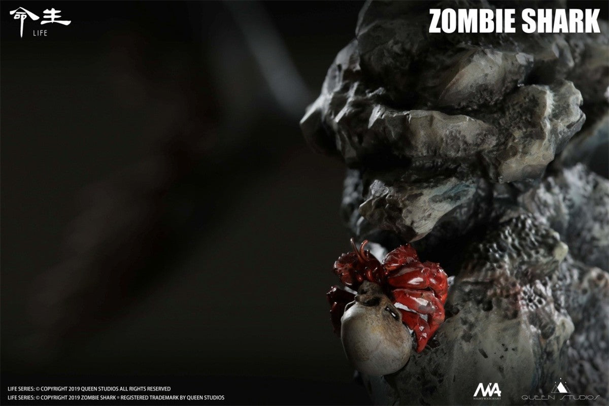 Queen Studios 1/10 Zombie Shark Life Series Animal Statue Model GK New In Stock