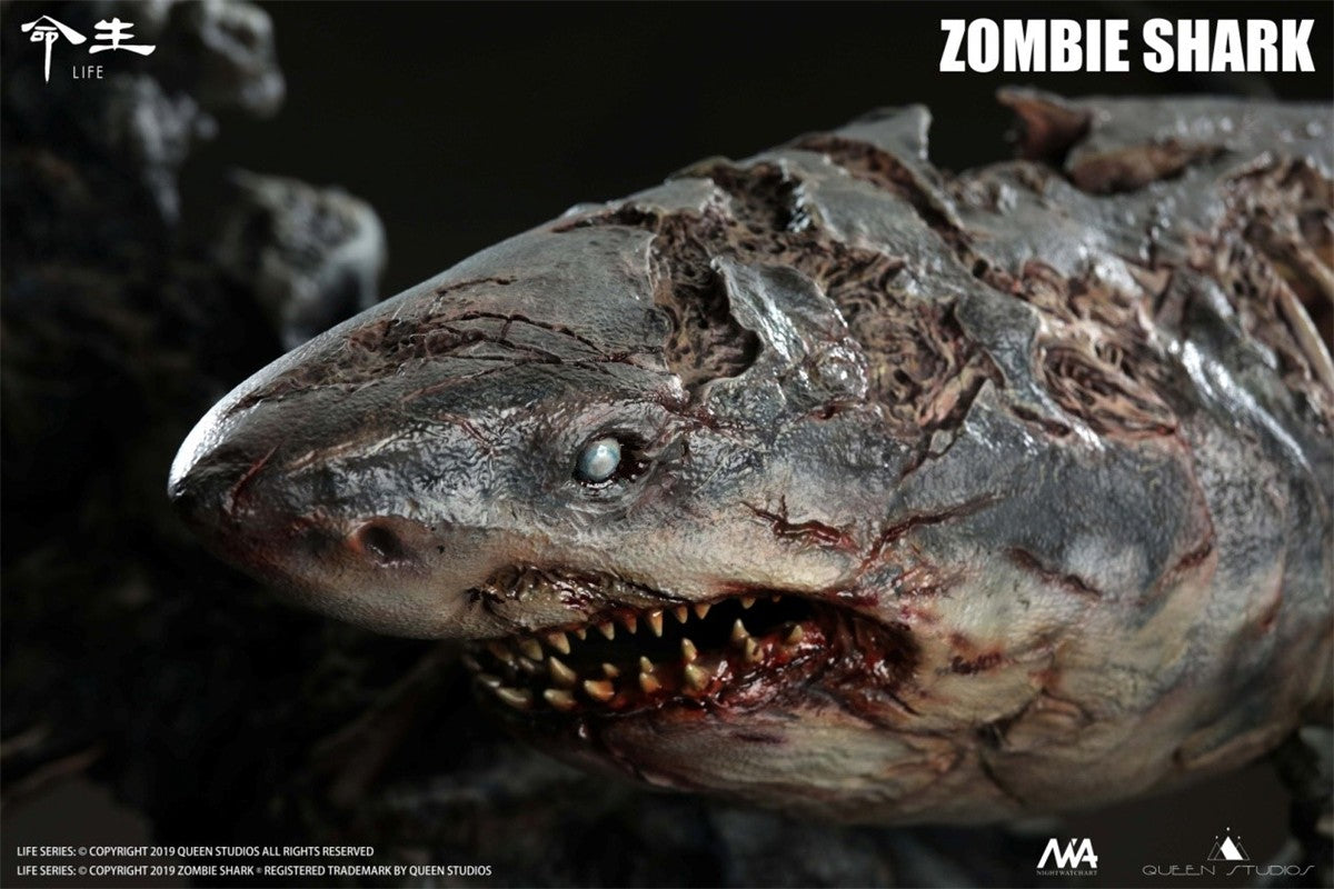 Queen Studios 1/10 Zombie Shark Life Series Animal Statue Model GK New In Stock