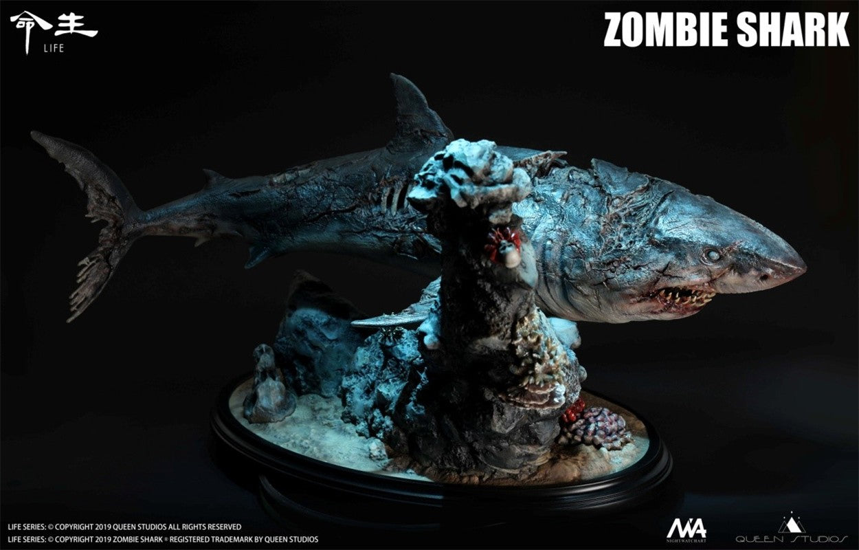 Queen Studios 1/10 Zombie Shark Life Series Animal Statue Model GK New In Stock