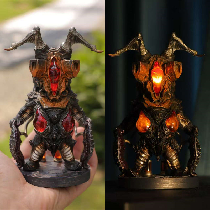 Monster Studio Ultraman Hyper Zetton Customized Painted Model Statue With LED