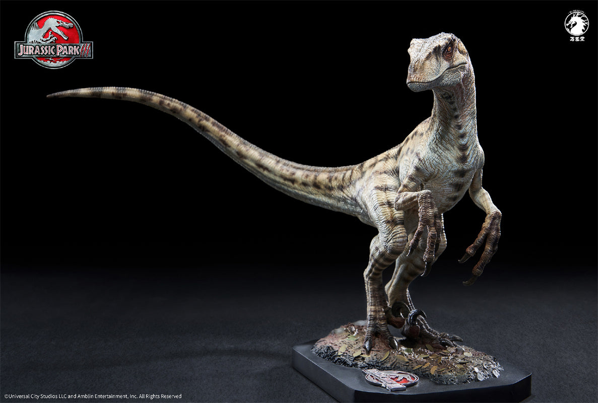 W-Dragon Velociraptor White Queen 1/10th Jurassic World Dinosaur Statue Model GK