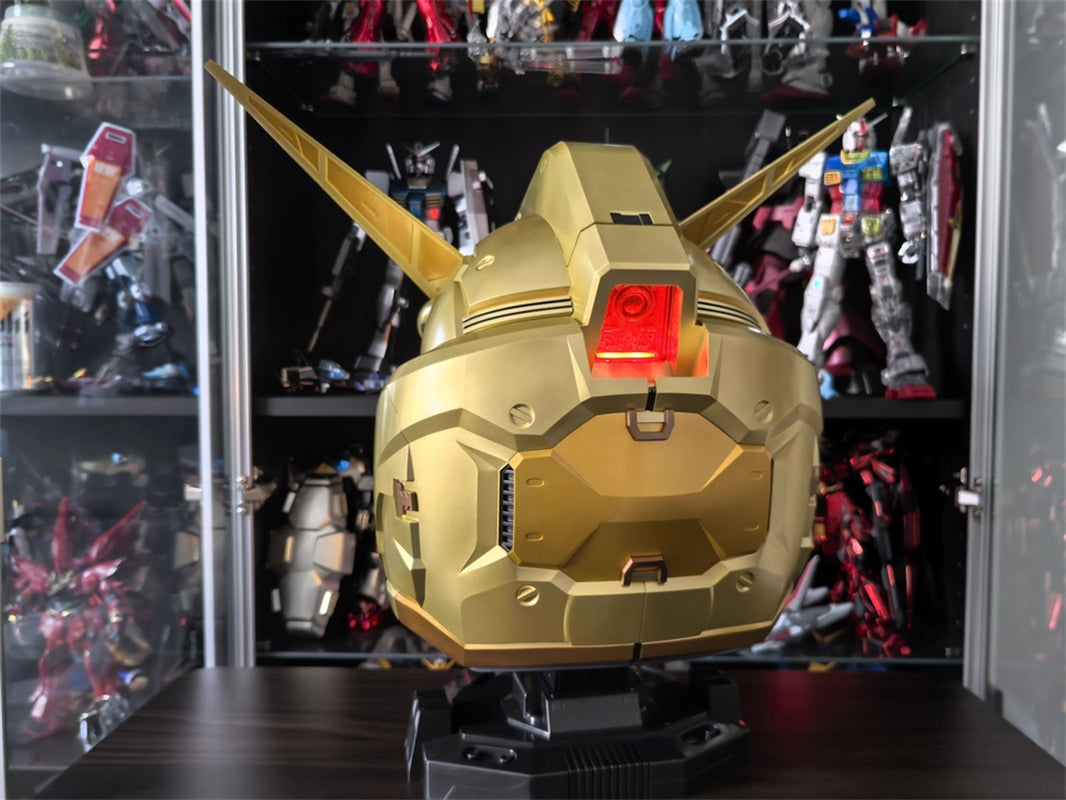 BN HEAD Collection RX-78-2 Gundam Gold Color Version Helmet With LED Light New