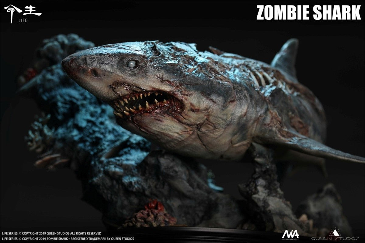 Queen Studios 1/10 Zombie Shark Life Series Animal Statue Model GK New In Stock