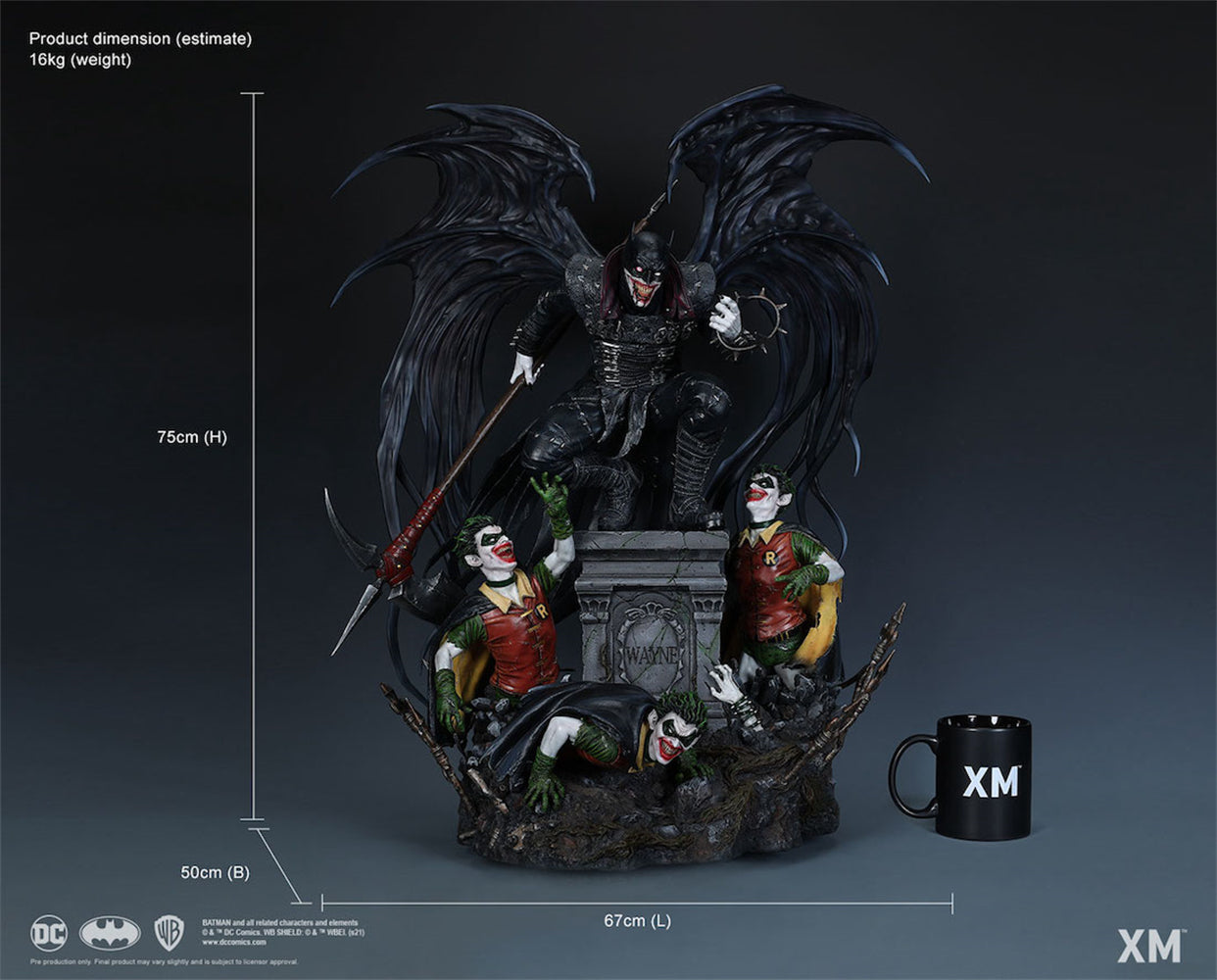 XM Studio The Batman Who Laughs 1/4 Scale Limited Statue Painted Model New Stock