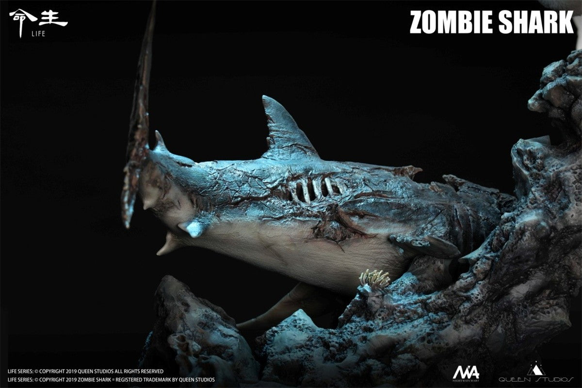 Queen Studios 1/10 Zombie Shark Life Series Animal Statue Model GK New In Stock