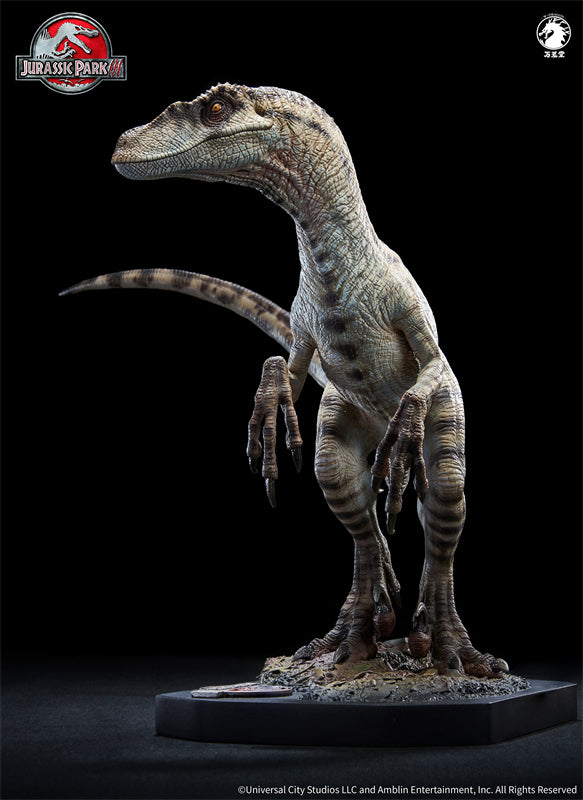 W-Dragon Velociraptor White Queen 1/10th Jurassic World Dinosaur Statue Model GK