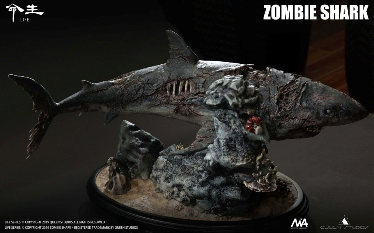 Queen Studios 1/10 Zombie Shark Life Series Animal Statue Model GK New In Stock