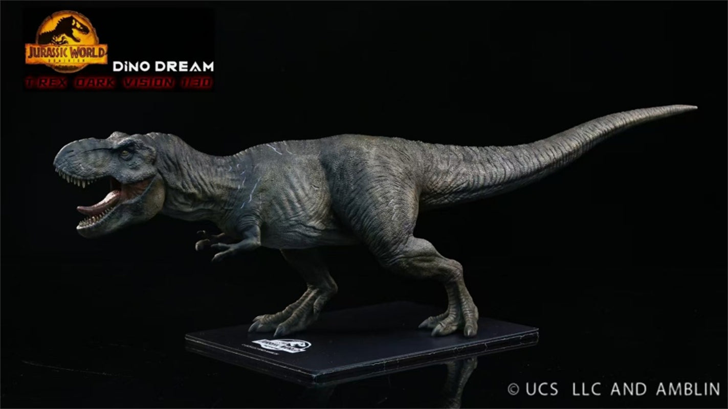 DINO DREAM T-Rex Dark Ver. 1/30 Jurassic World Dinosaur Limited Statue Model GK