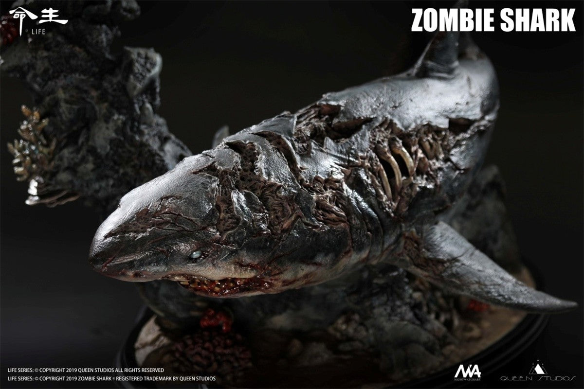 Queen Studios 1/10 Zombie Shark Life Series Animal Statue Model GK New In Stock