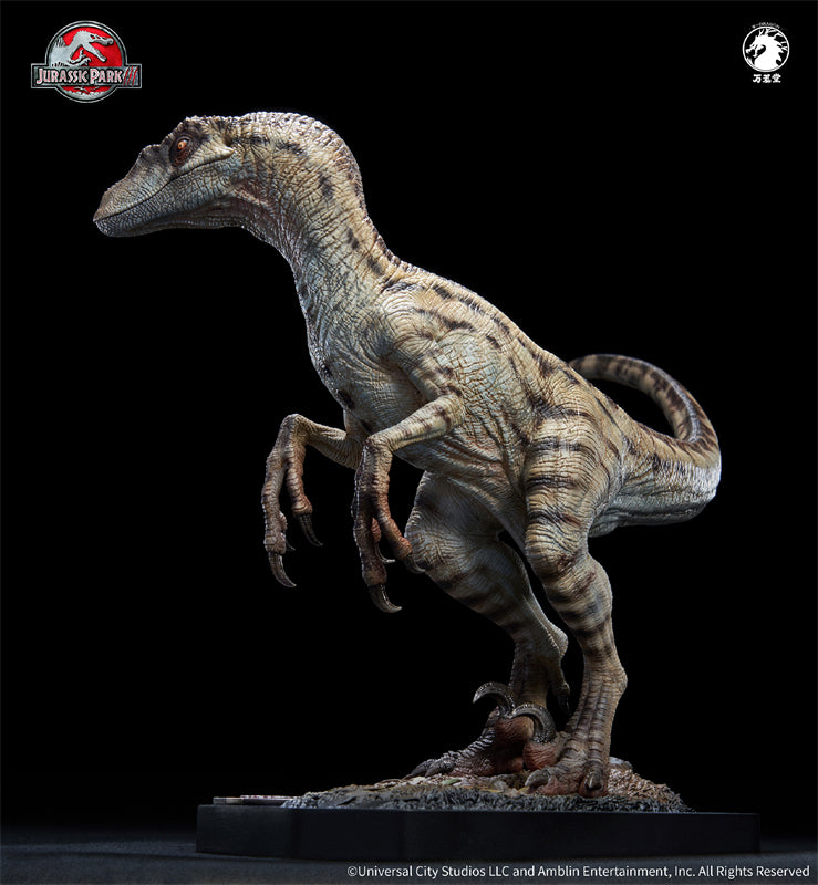W-Dragon Velociraptor White Queen 1/10th Jurassic World Dinosaur Statue Model GK
