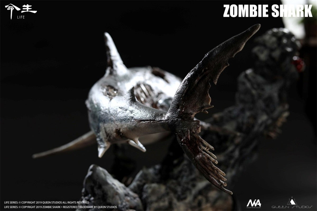 Queen Studios 1/10 Zombie Shark Life Series Animal Statue Model GK New In Stock
