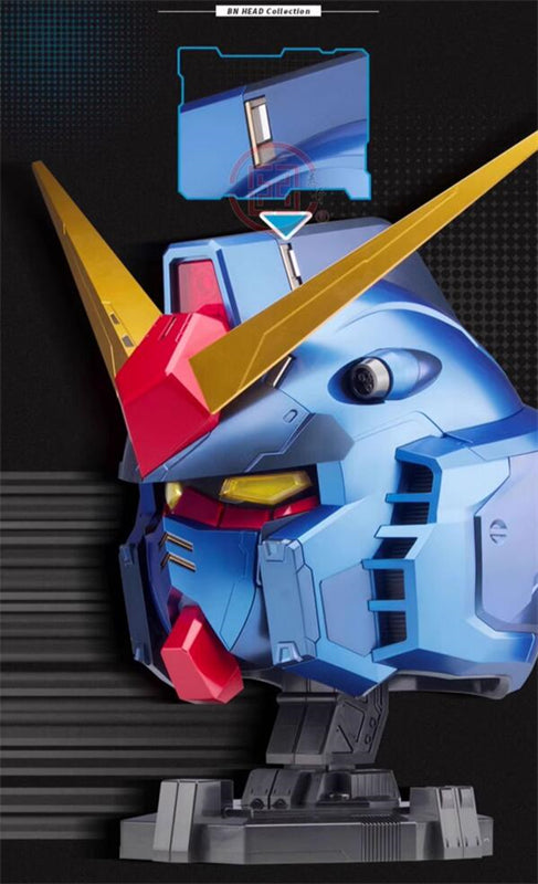 BN HEAD Collection Metallic Blue Ver. Freedom Gundam Helmet With LED Light New