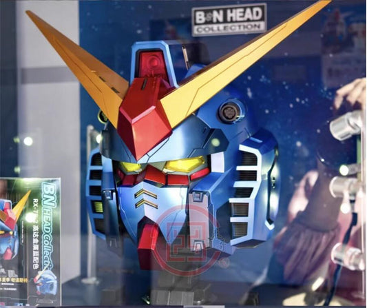 BN HEAD Collection Metallic Blue Ver. Freedom Gundam Helmet With LED Light New