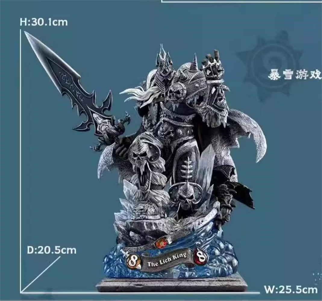 World of Warcraft Lich King 1/10 Scale Limited Statue Painted Model New Stock