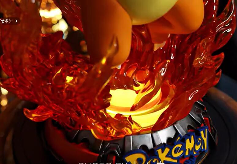 UNiQUE ART Charizard With LED Big Scale Limited Statue Genuine Model New Stock